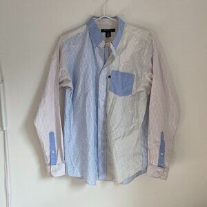 Brooks Brothers Fleece Boys Cool Striped Button-Up, Size XL